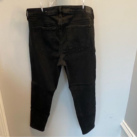 American Eagle Black Jeggings Next Level Stretch Low-Rise 16 short - Picture 2 of 5